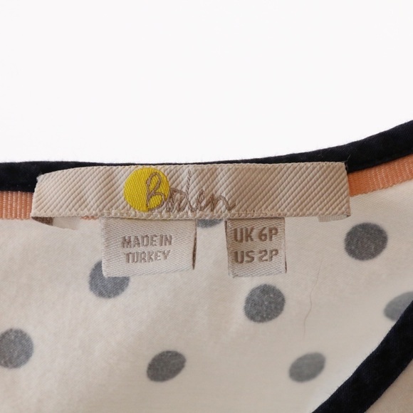 Boden Maddie Ivory Dot Dress - Picture 7 of 8
